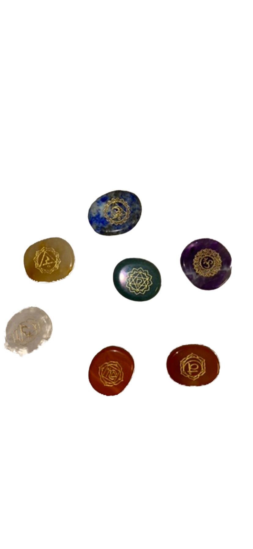 Symboled Chakra Stones